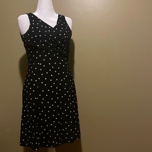 Lauren Ralph Lauren black and white polka dot dress size 4